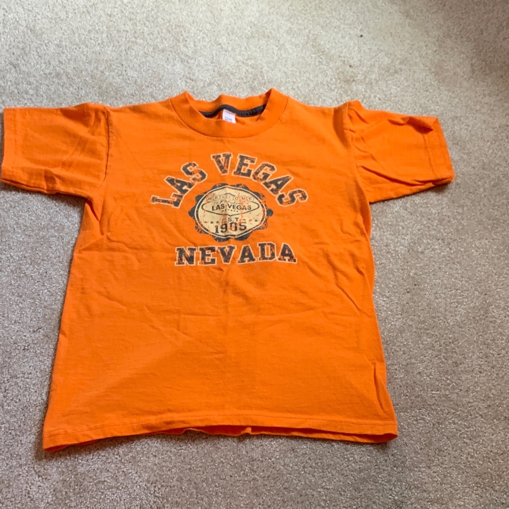 Expressions Bright Orange Las Vegas Tee
